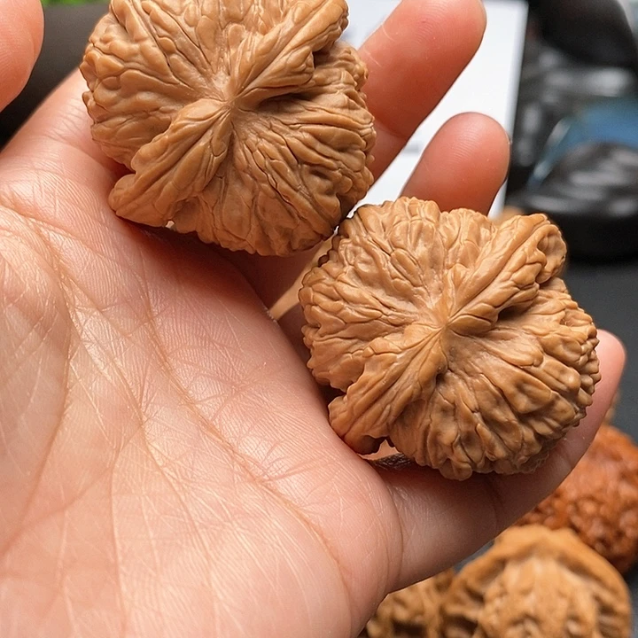 文玩核桃吊坠粗筋闷白41尺