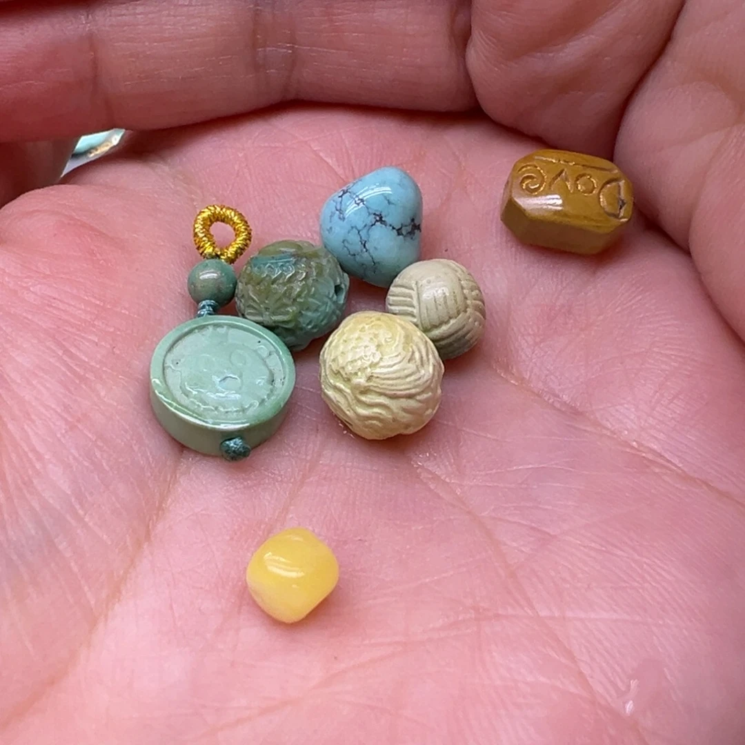 裸石琥珀未镶嵌配件