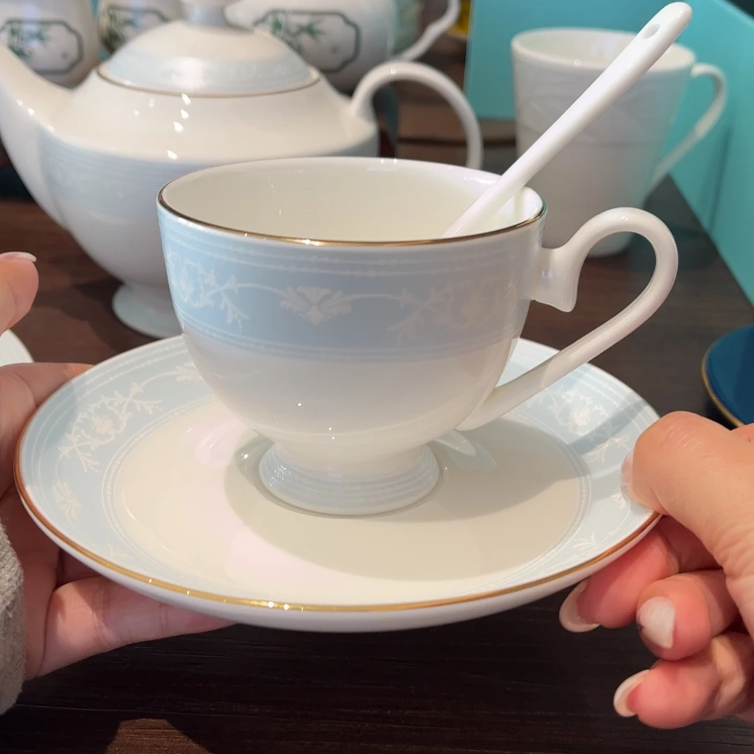 瓷片爱琴海咖啡杯