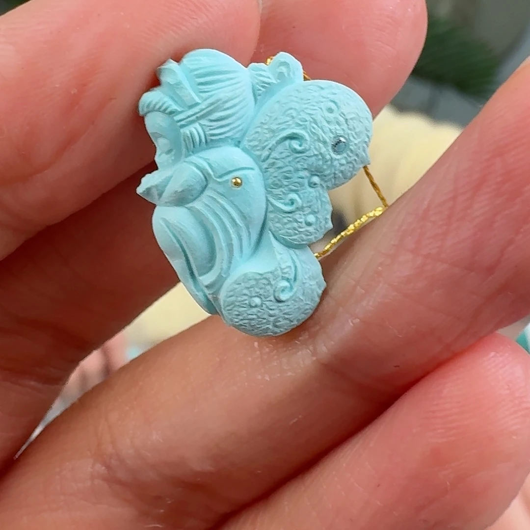 绿松石珠宝奇石未镶嵌