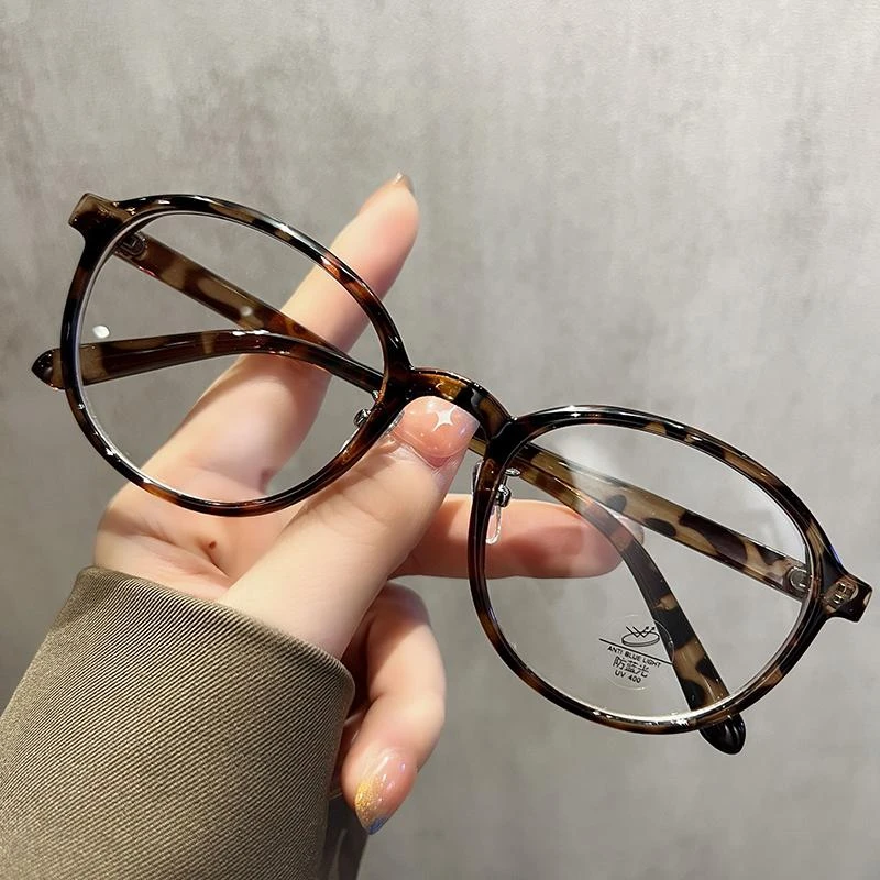 超轻TR显瘦圆框老花镜复古优雅方圆脸老花男女同款可配有度数眼镜