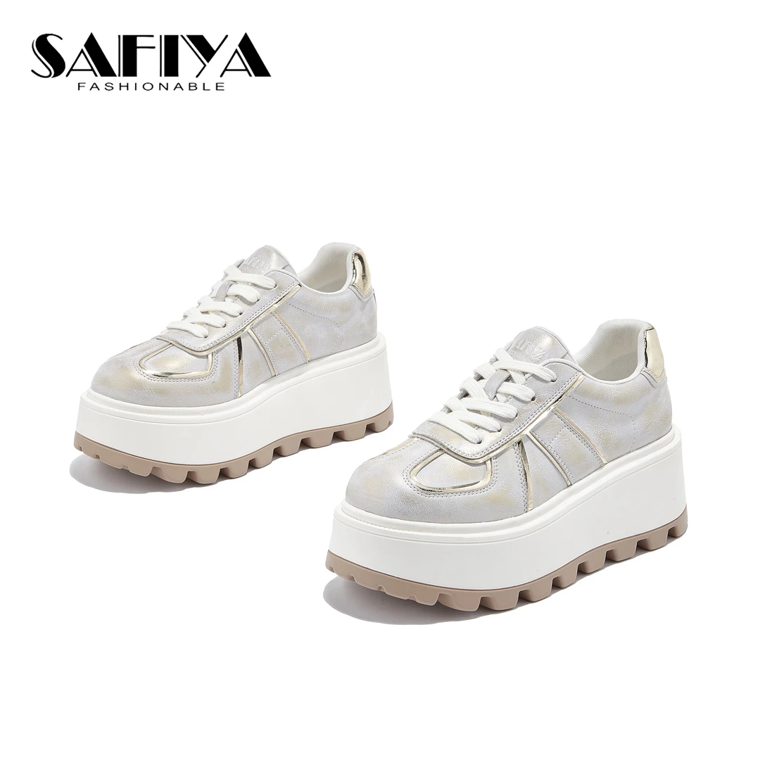 索菲娅春季新款厚底潮流舒适百搭时尚休闲女鞋单鞋SFD女款1111A45