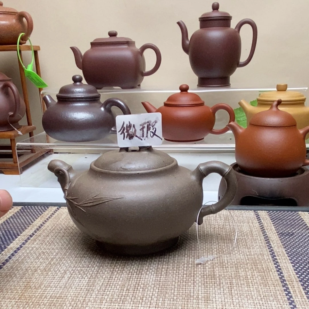 紫砂茶壶零添加高温砂皮青200毫升