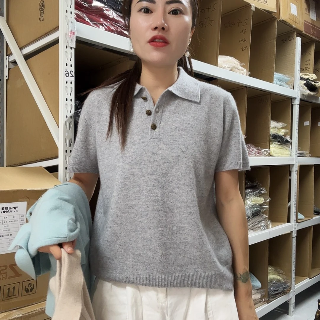 福利短袖羊绒分尺码