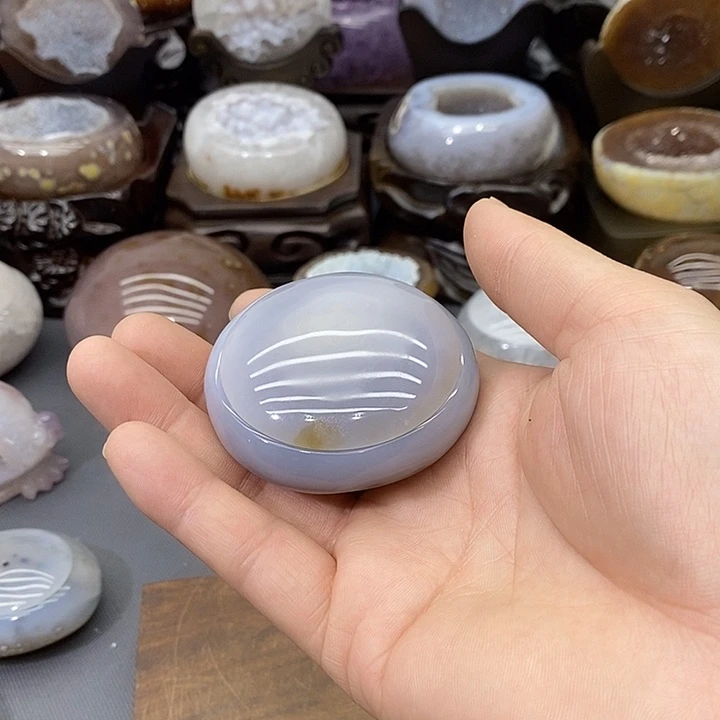 紫晶未镶嵌摆件聚宝盆