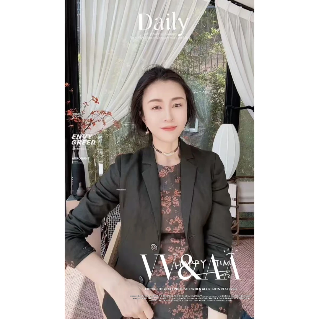 VV&AA 修身显瘦休闲原创设计西装外套 D26036