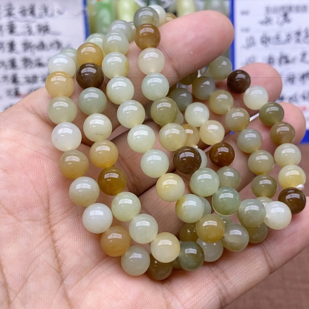 未镶嵌手串和田玉卡8拍一发一