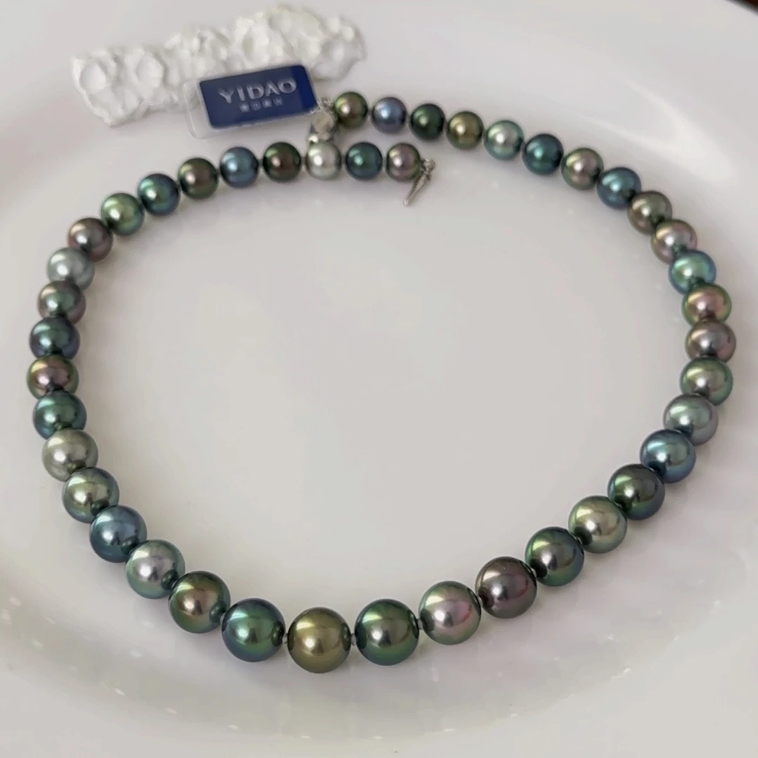 海水珍珠颈饰未镶嵌樨*大溪地项链8-10mm可定制爱