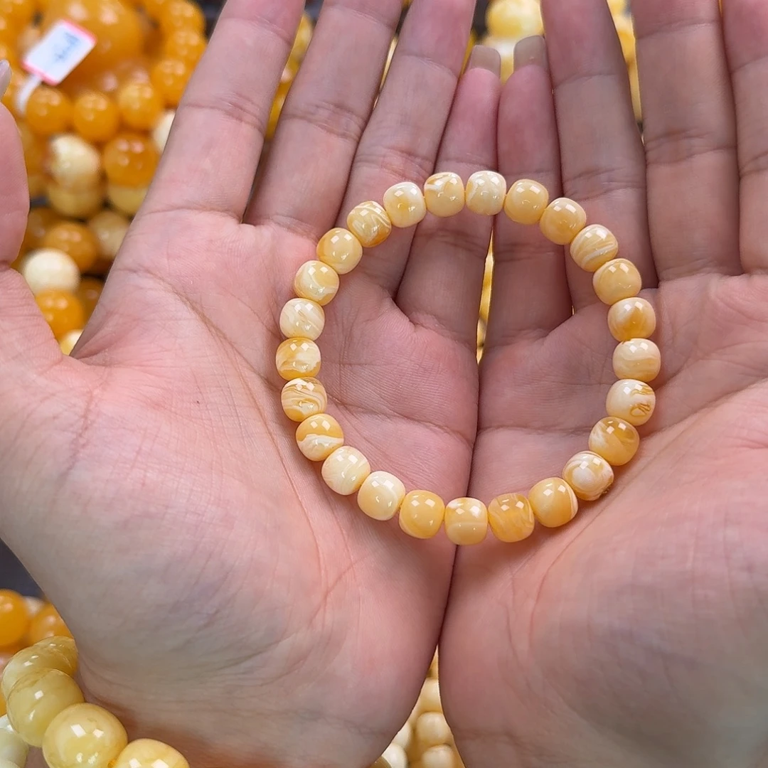 蜜蜡未镶嵌珠宝奇石同料9mm