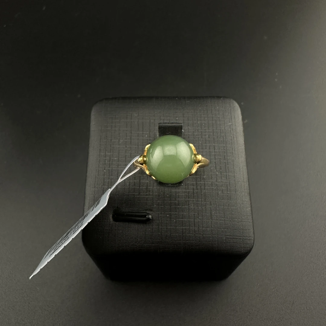 BY1213FXH标083 北玉精选 和田玉戒指 多样性发货