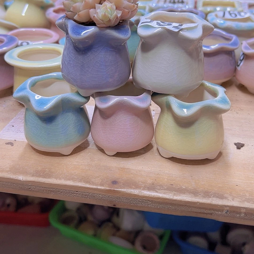 陶瓷花盆当场满12包邮