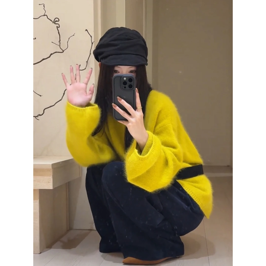 绝美！这种货闭眼收~韩系针织衫毛衣女秋冬宽松百搭慵懒风好看上衣