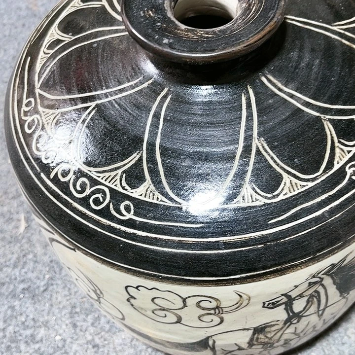 瓦当摆件摆件茶桌茶台陶瓷陶老*童
