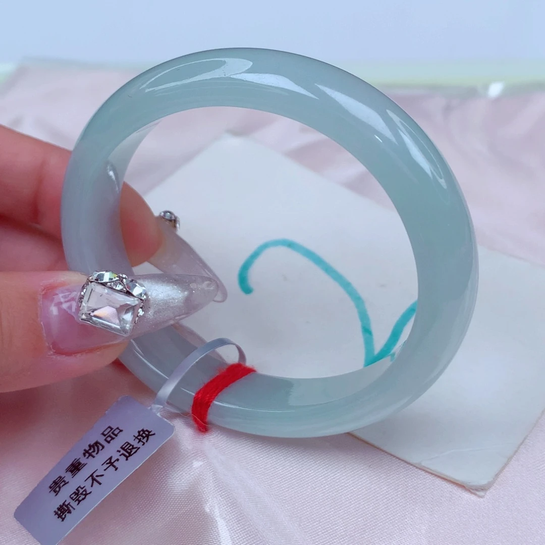 翡翠手镯未镶嵌天然缅甸翡翠A货手镯 贵妃