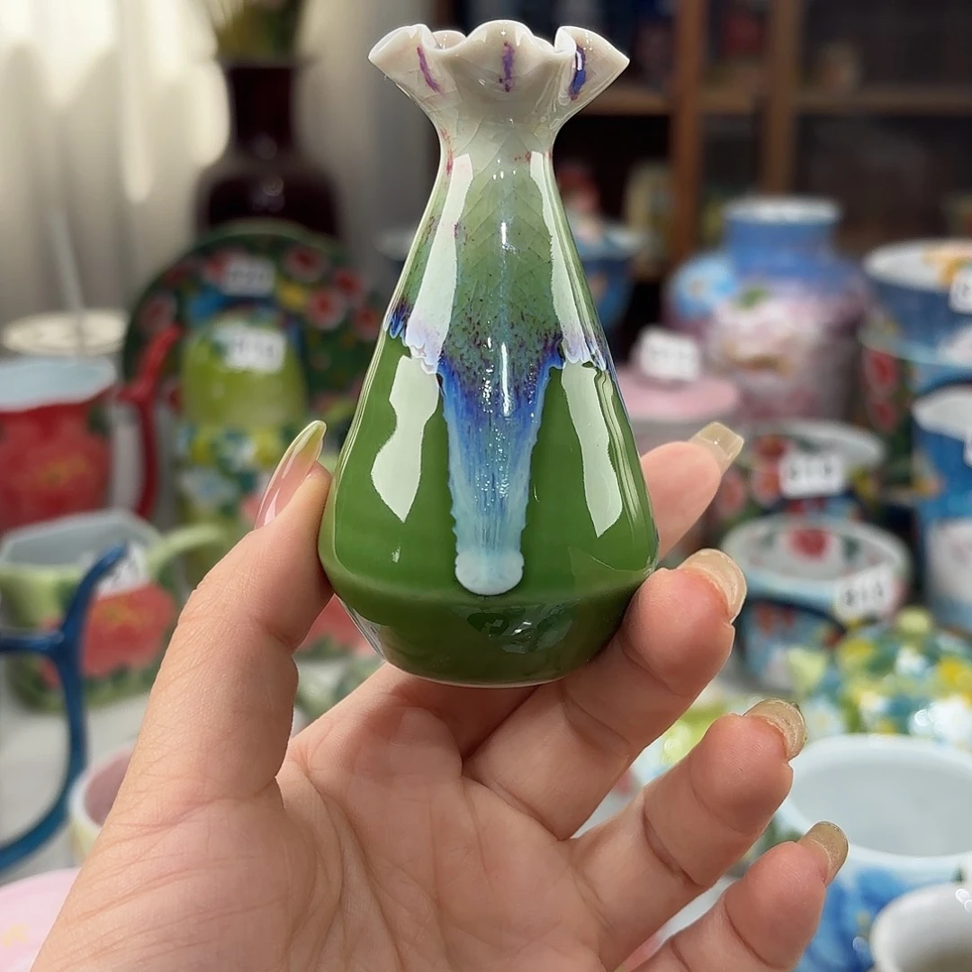 瓷片景德镇手绘高温釉下彩陶瓷茶具