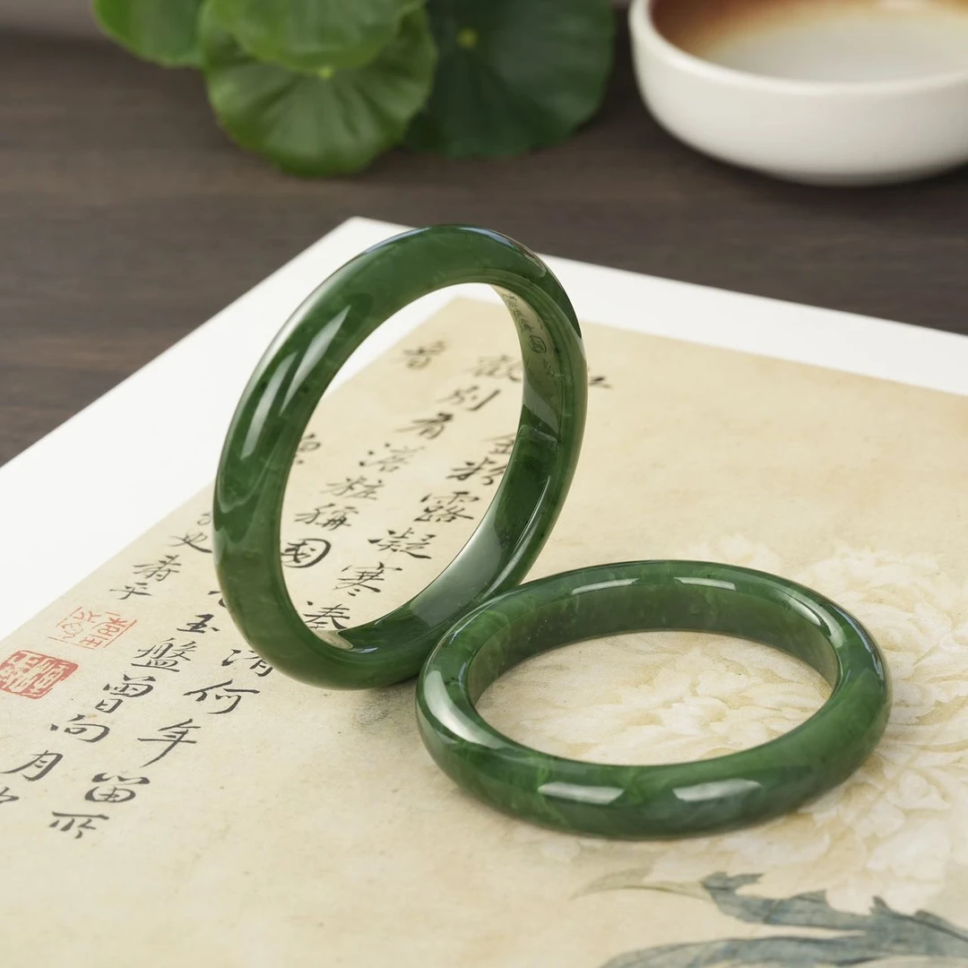 【云上好物】和田玉手镯-多样性发一件-10×7.5mm-DS00104-16（JG）