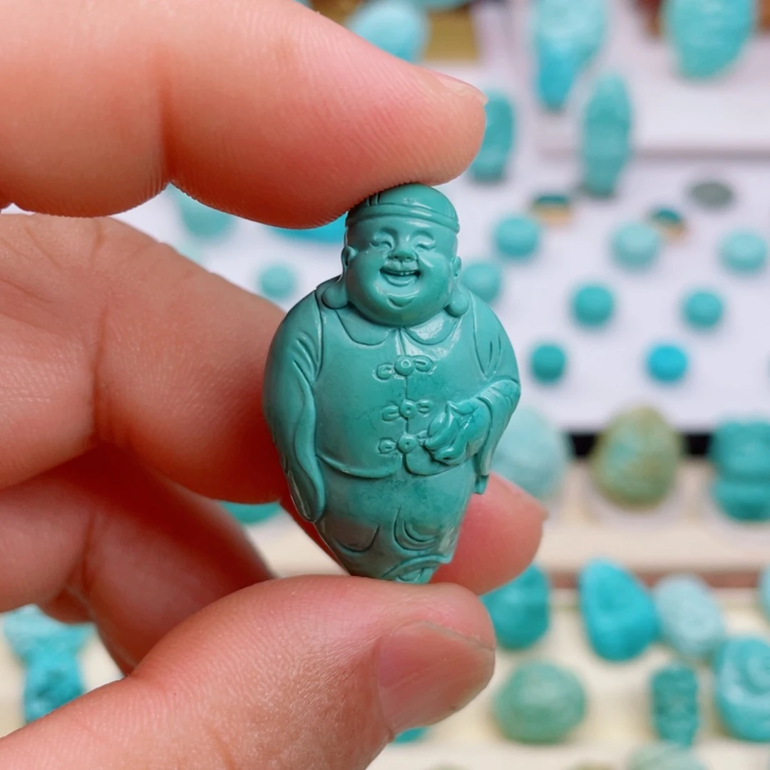 绿松石未镶嵌吊坠(不含链)