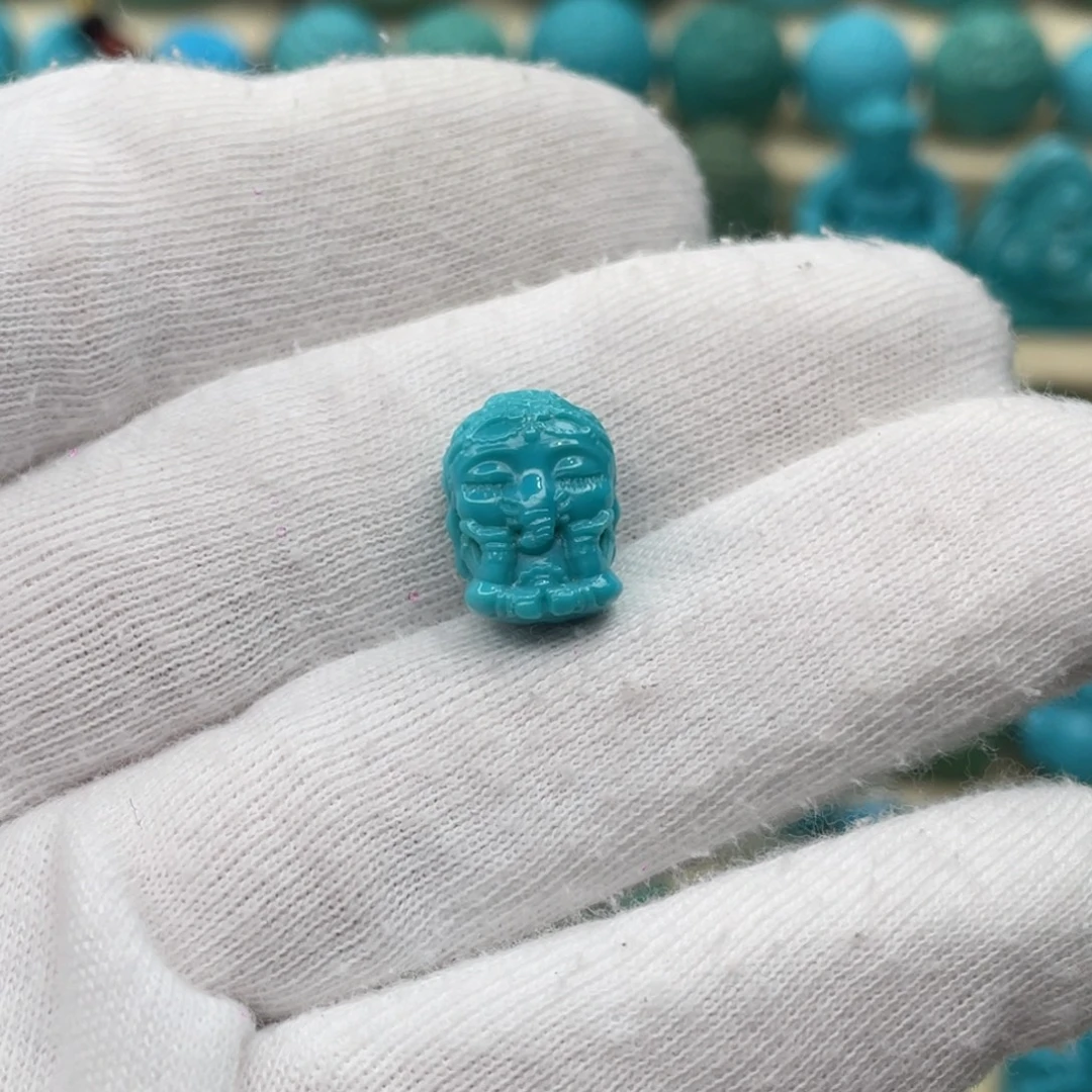 绿松石未镶嵌颈饰卡10-13-7.8