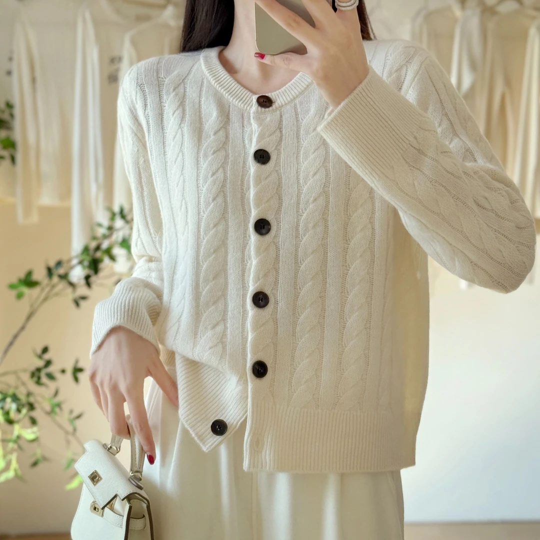 18-24370女士100分山羊绒百搭舒适女上衣