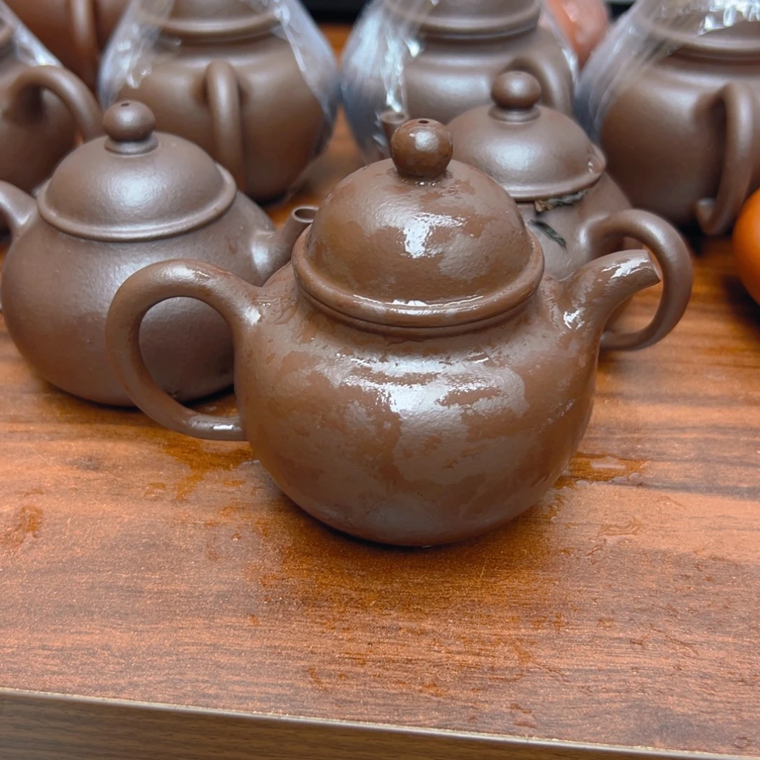 茶壶紫砂紫泥多球
