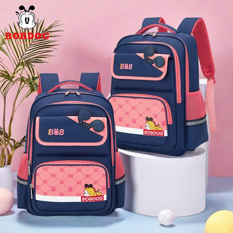 巴布豆女孩韩系防水包小学生6-12岁防水大容量防驼背新款男童书包