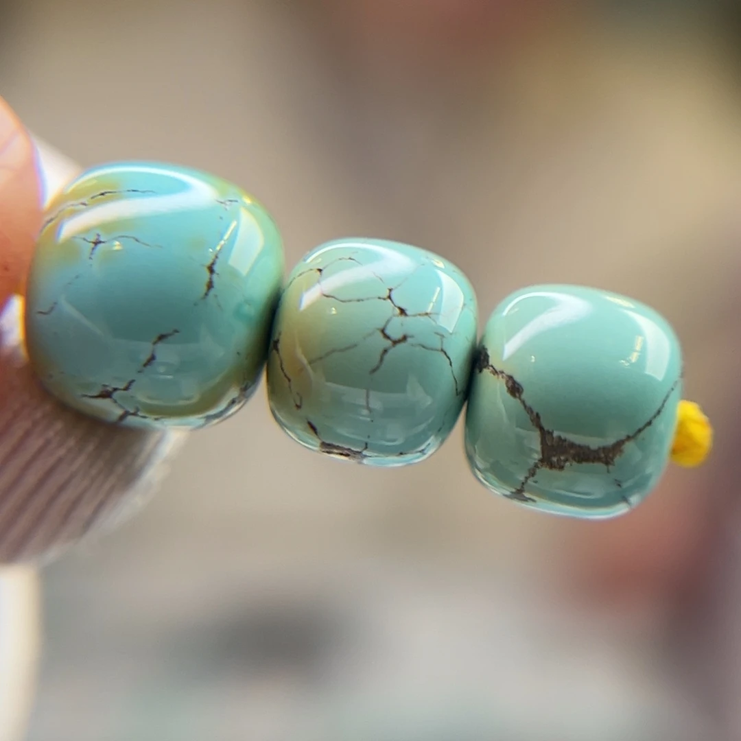 绿松石未镶嵌珠宝奇石8.8腰珠