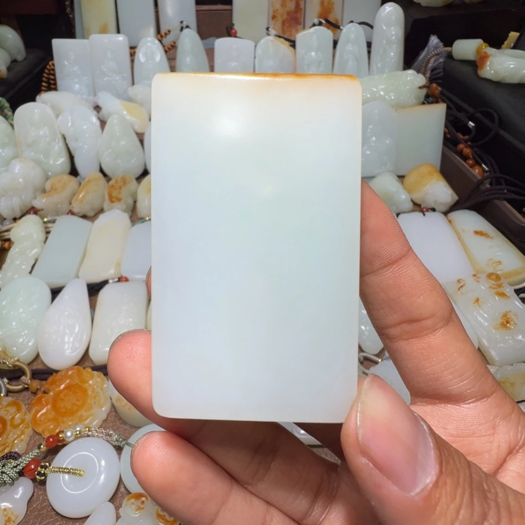 和田玉吊坠(不含链)未镶嵌月*