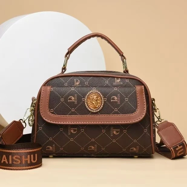 （燕子宠粉福利）多层斜挎包送给妈妈的礼物包包印花肩包枕头包复古