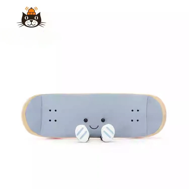 英国2025趣味运动滑板毛绒玩具安抚玩偶公仔可爱创意礼物