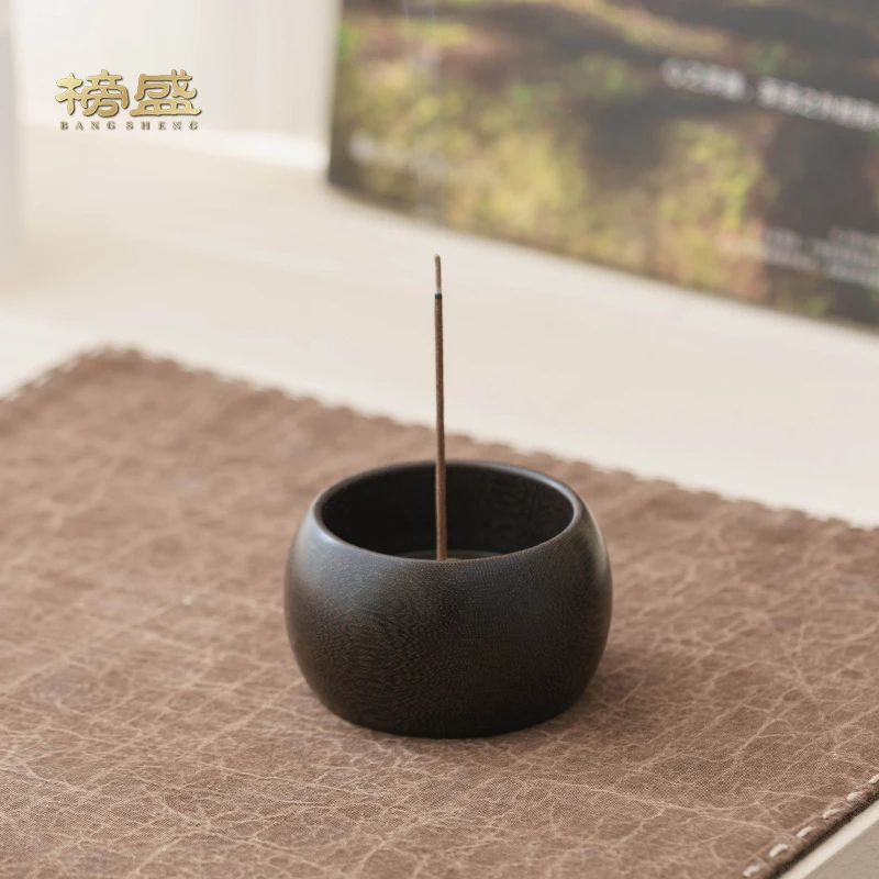 榜盛电木香炉家用室内线香插香座香托禅意新中式茶室熏香炉摆件