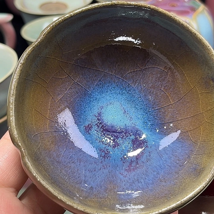 陶摆件钧窑杯子钧窑杯子