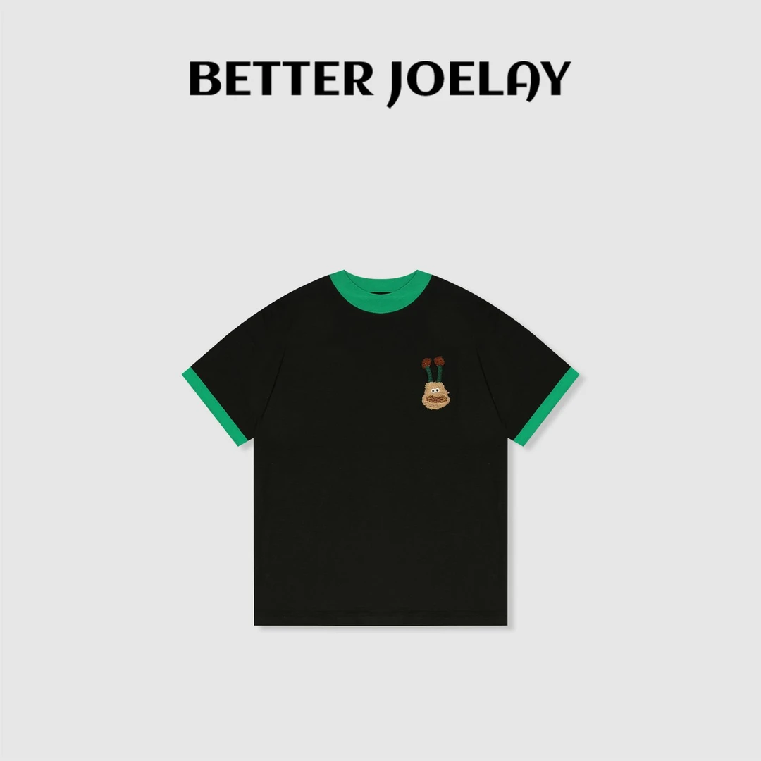 BETTER JOELAY -小版【雨下整夜】百搭T恤短袖休闲圆领ZZ3836
