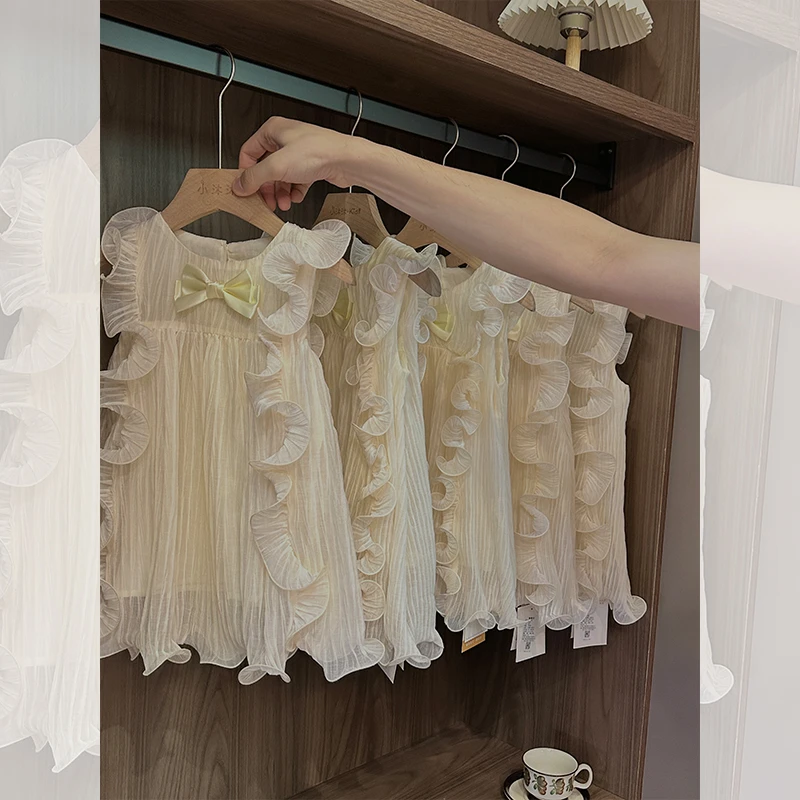 【现货特惠】女童公主裙夏2023新款儿童背心裙女宝宝洋气连衣裙网红