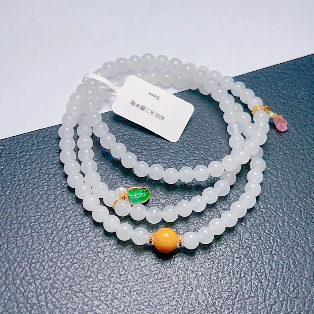 和田玉手串GWJ1127-2