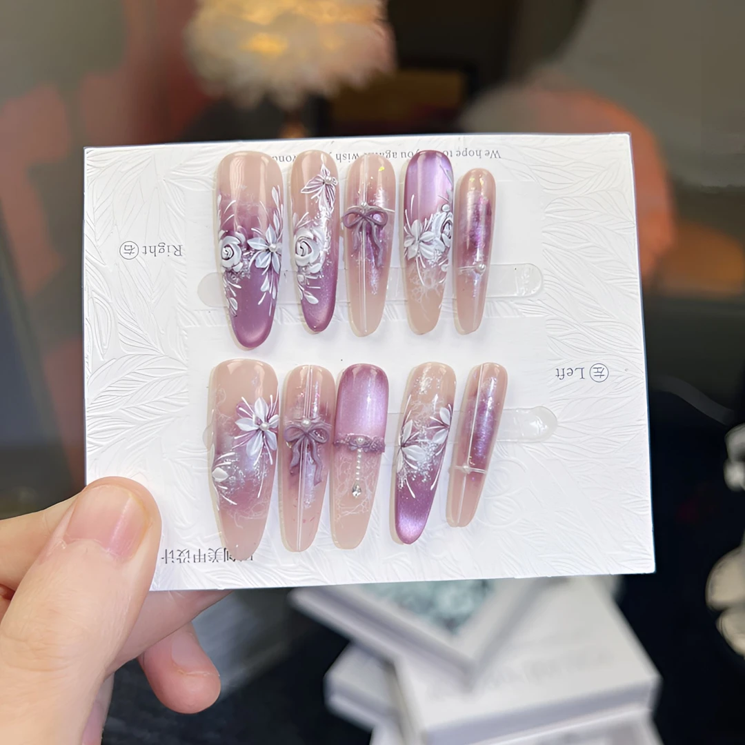 葡萄酒酿-高定手绘穿戴甲