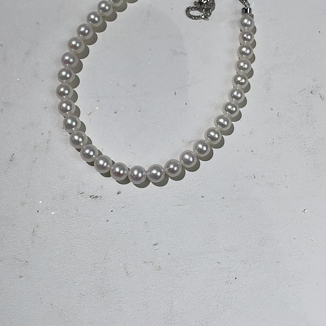 淡水珍珠手绳银S925镶嵌