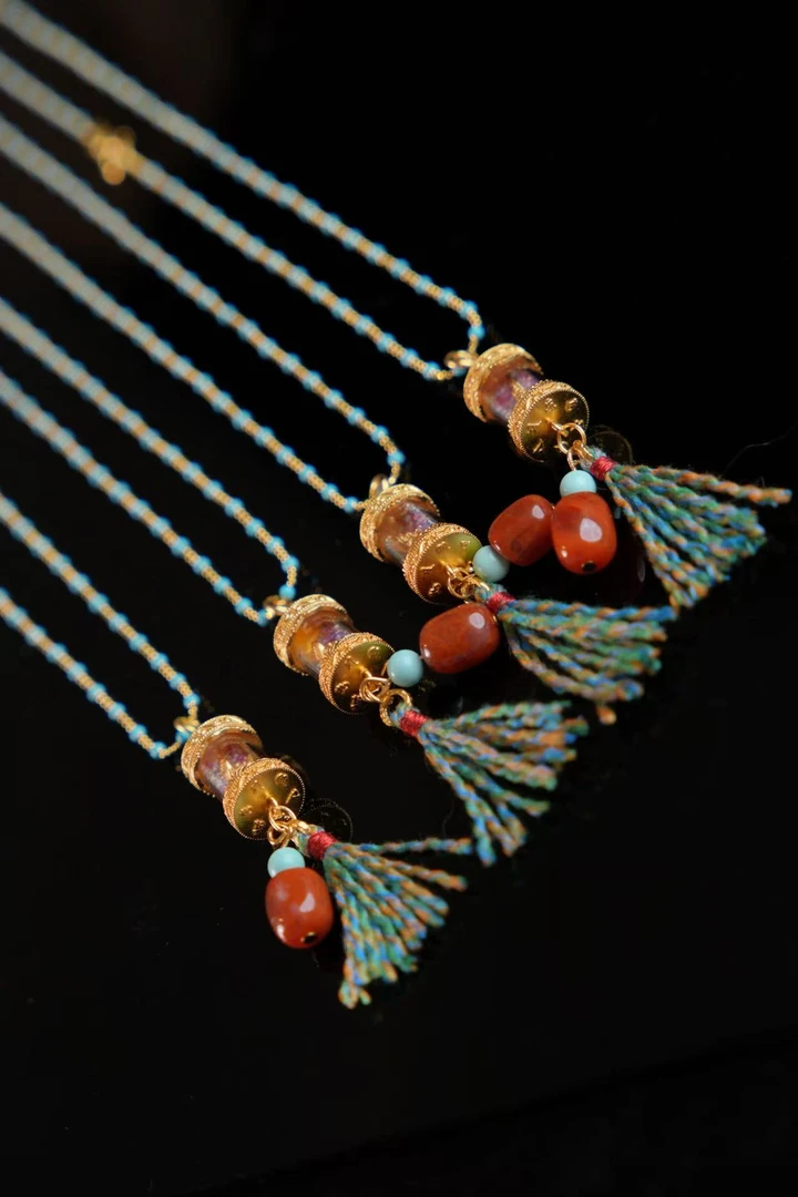 吊坠925银 探珠｜严选精品S925银黄财神项链