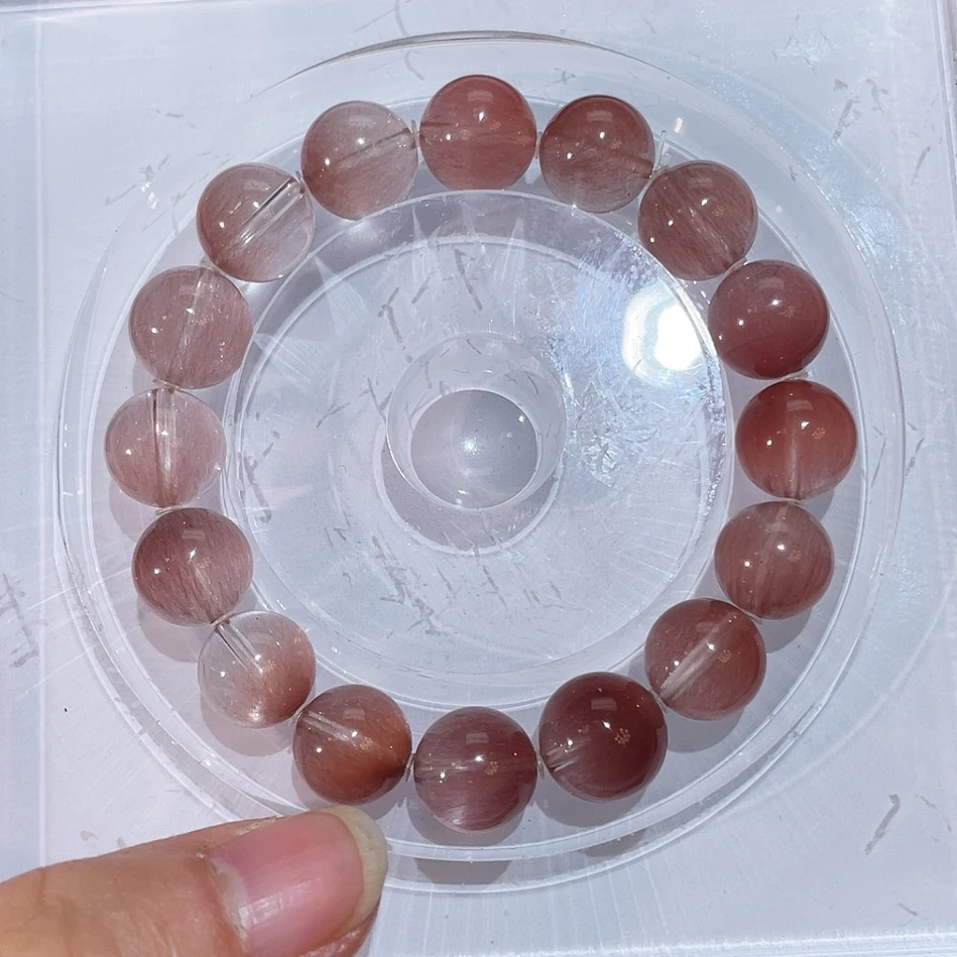 水晶未镶嵌手链粉兔毛钢丝发11