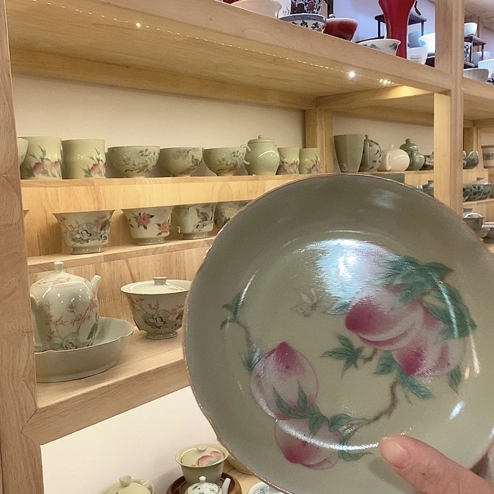 汝窑瓷器壶承壶承