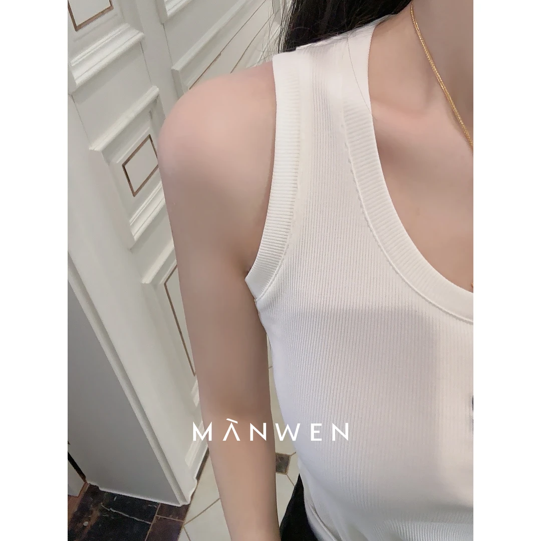 【曼文kiki】经典工字背心 内搭单穿都合适的百搭背心MAN25S049