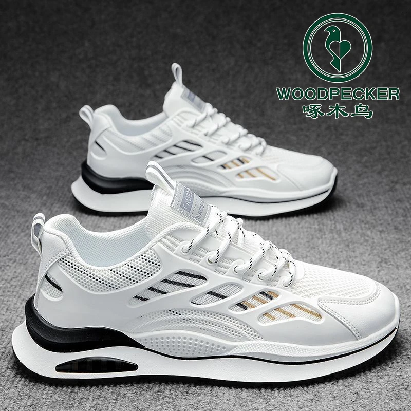 【正品】啄木鸟注压低跟夏季车缝线春秋网面鞋运动鞋网鞋秋季老爹鞋