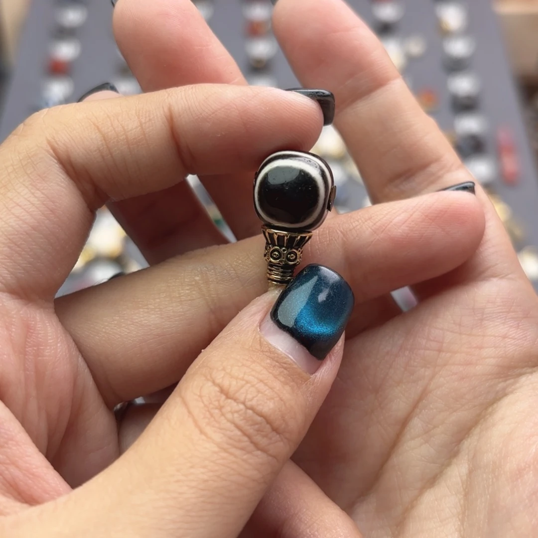 玛瑙/玉髓未镶嵌文玩配饰适配4-8mm的串