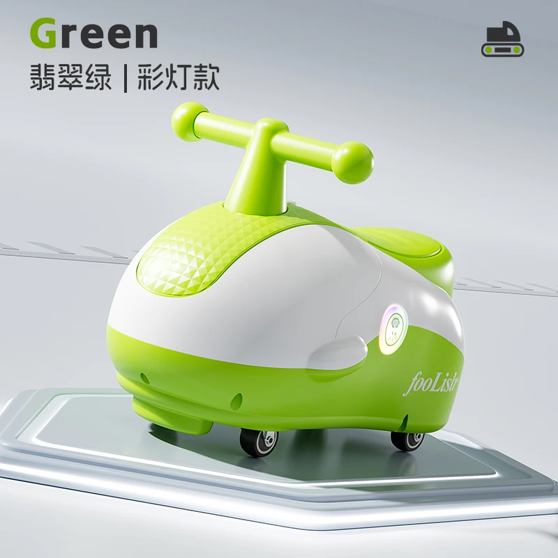 儿童滑行车小海豚扭扭车摇摇车防侧翻花车静音滑行车婴儿1-3岁