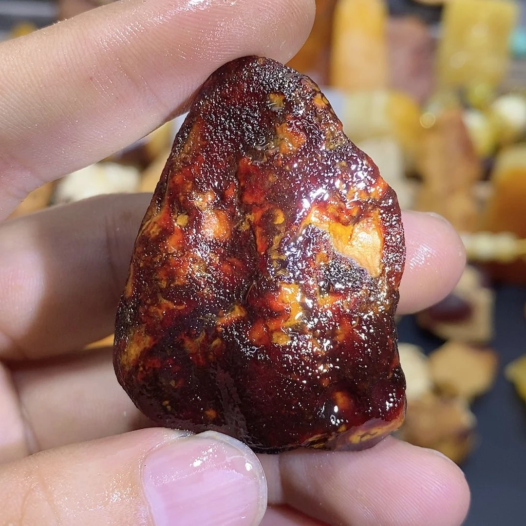 定制琥珀蜜蜡原石定制