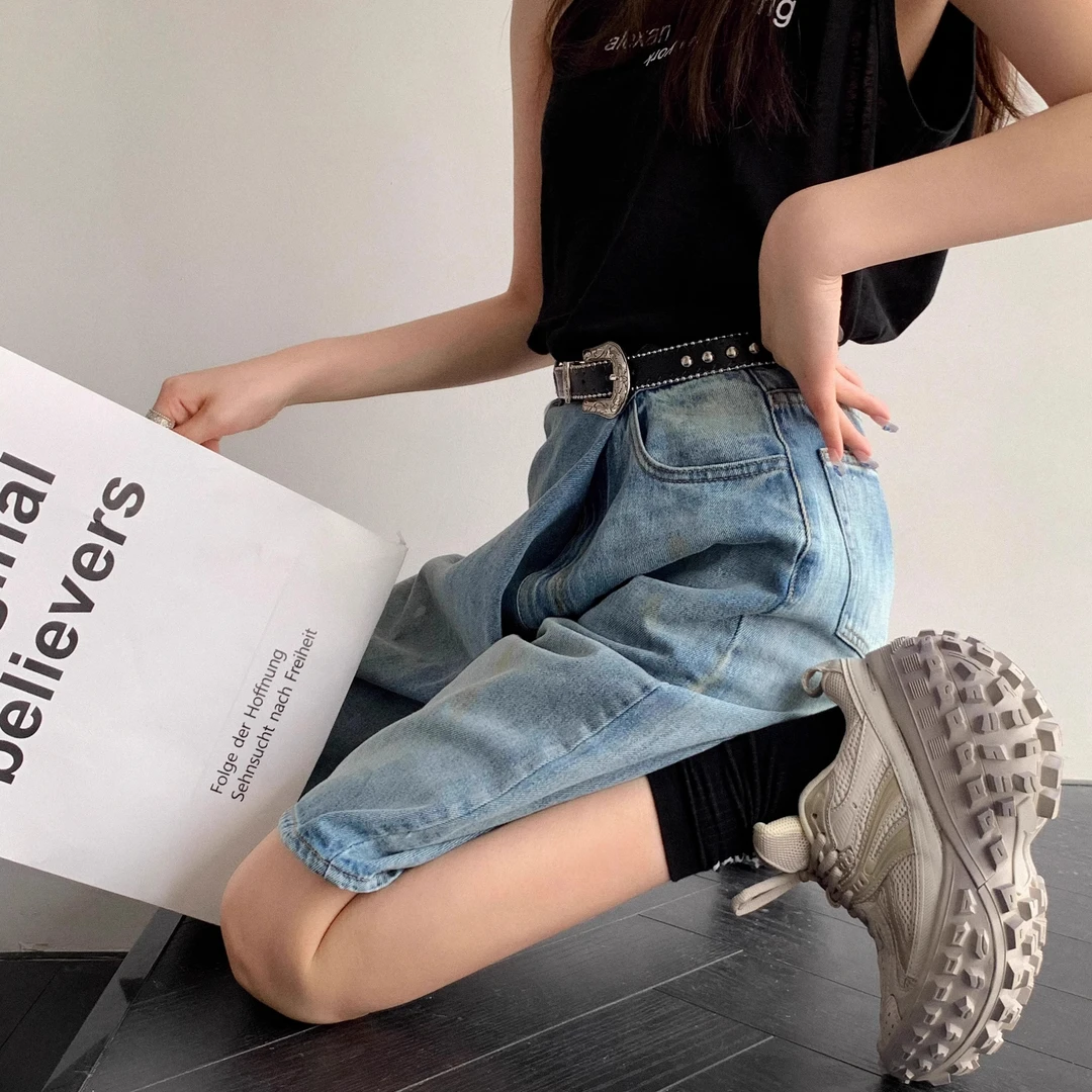 【赵露思同款 】【品牌女鞋】轮胎鞋女高品质做旧炸街榴莲厚底增高坦