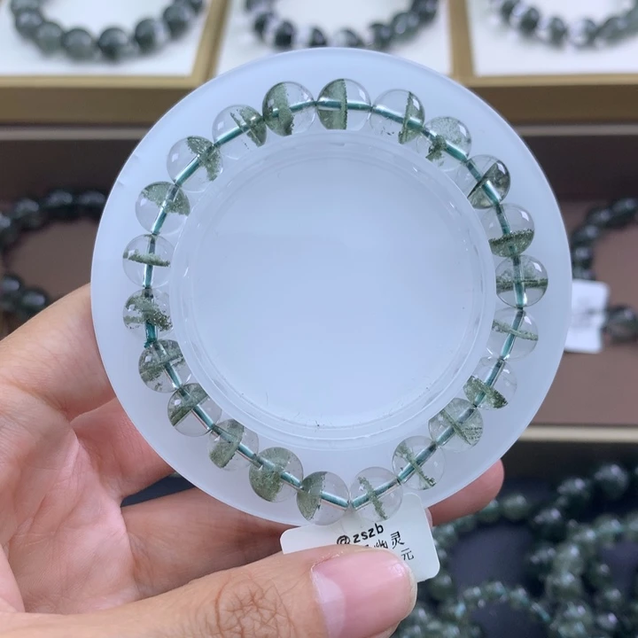未镶嵌手链水晶绿幽灵