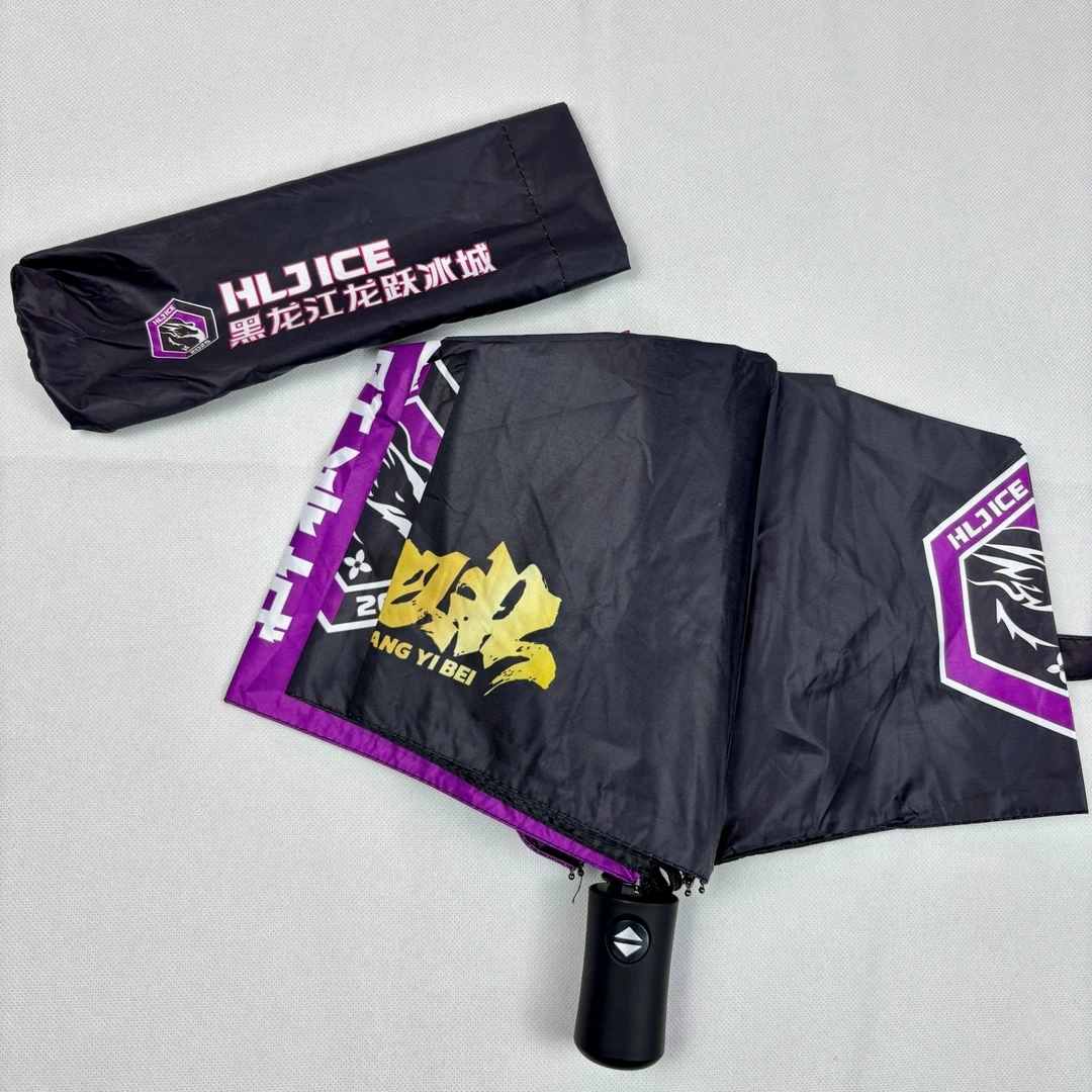 【黑龙江龙跃冰城足球俱乐部】官方定制八骨抗风遮阳防水自动伞