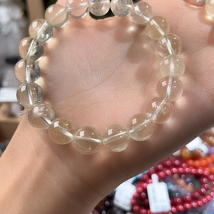 烟晶手链未镶嵌k****?20柠檬黄