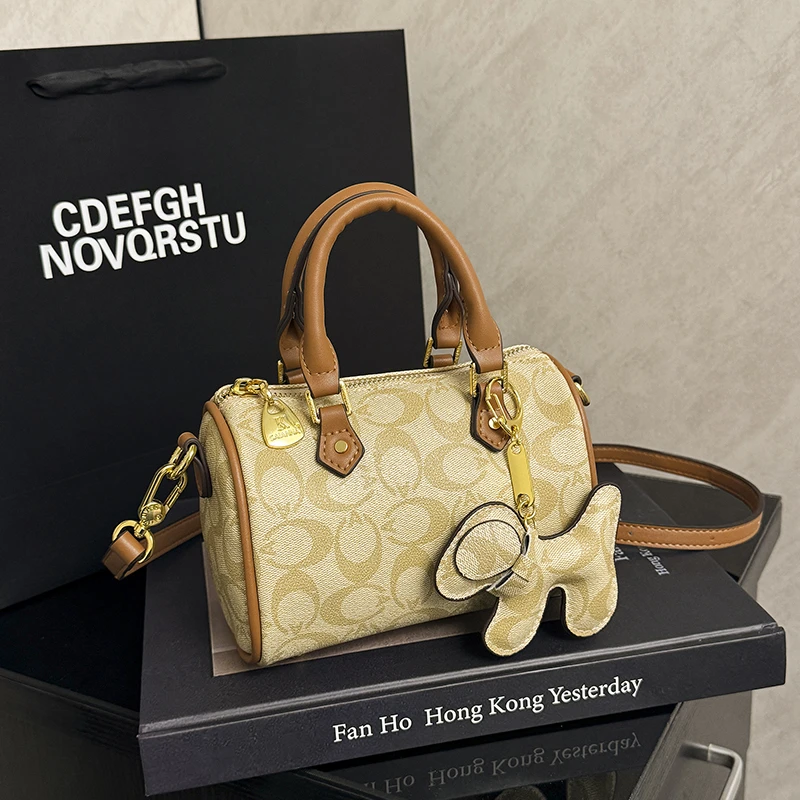 2025新款小众设计手提包女高级感单肩斜挎包时尚百搭波士顿枕头包