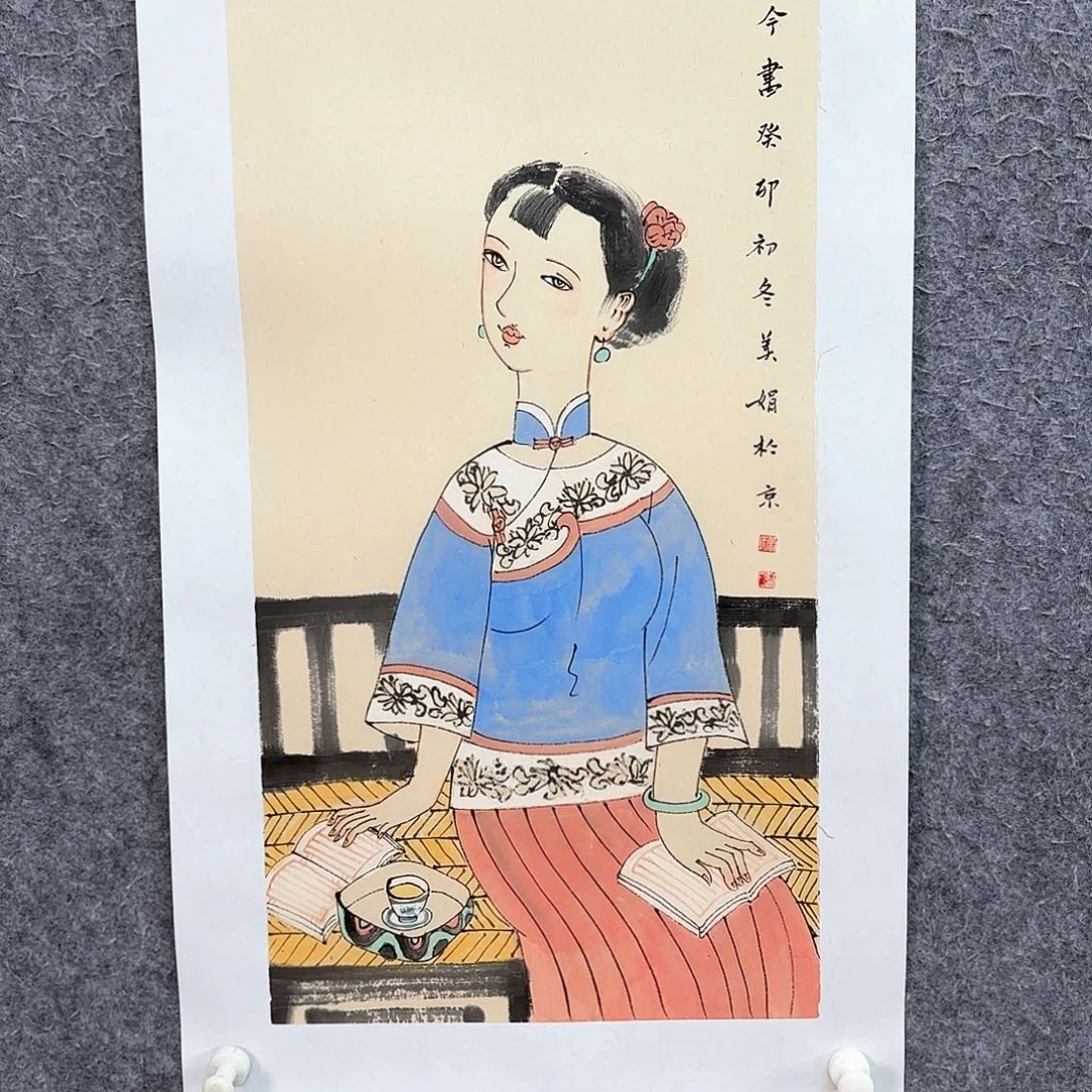 国画夏日清梦清雪